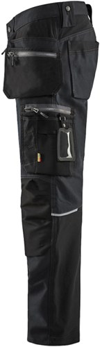 Blåkläder Werkbroek met stretchpanelen en spijkerzakken 15991343 | Zwart | Maat 44 - 7330509693353-3