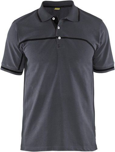 Blåkläder Poloshirt 33891050 | Medium Grijs/Zwart | Maat XXL - 7330509685259