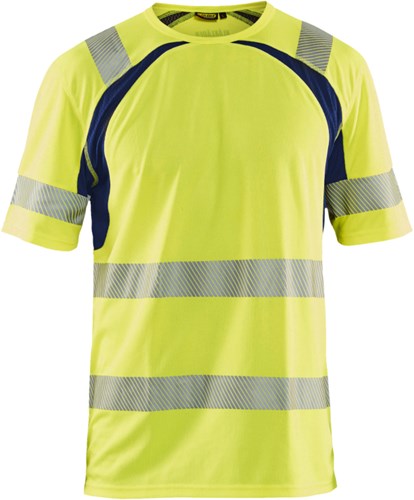 Blåkläder UV-T-Shirt High-Vis 33971013 | High-Vis Geel/Marineblauw | Maat 4XL - 7330509655092