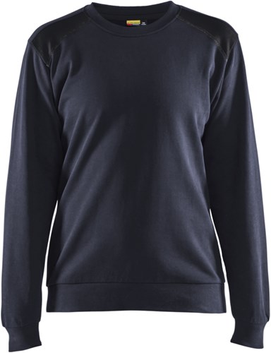 Blåkläder Sweatshirt bicolour Dames 34081158 | Donker marineblauw/Zwart | Maat M - 7330509814529