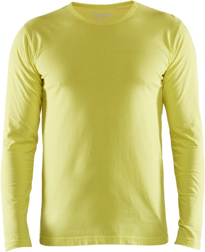 Blåkläder T-Shirt lange mouw 35001042 | High-Vis Geel | Maat L - 7330509814284
