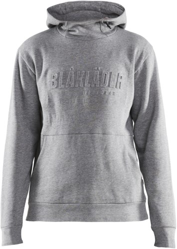 Blåkläder Dames hoodie 3D 35601157 | Grijs Mêlee | Maat 3XL - 7330509771013