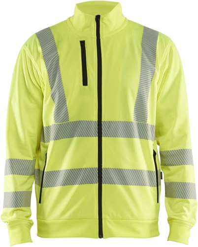 Blåkläder High-Vis Sweatshirt met rits 35632538 | High-Vis Geel | Maat L - 7330509832189