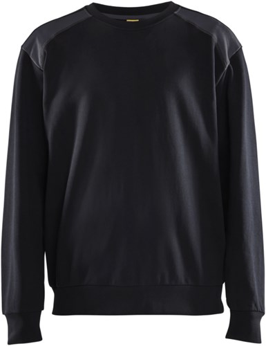 Blåkläder Sweatshirt bicolour 35801158 | Zwart/Medium grijs | Maat 3XL - 7330509810606