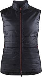 Blåkläder Dames bodywarmer gevoerd 38642030 | Zwart/Rood | Maat XL - 7330509818619