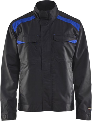 Blåkläder Industriejack. Ongevoerd 40541800 | Zwart/Korenblauw | Maat XL - 7330509446706