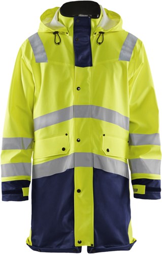 Blåkläder Regenjas High-Vis LEVEL 2 43062003 | High-Vis Geel/Marineblauw | Maat M - 7330509568606