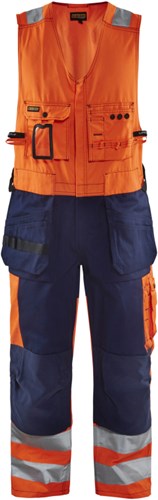 Blåkläder Amerikaanse overall High-Vis 26531804 | High-Vis Oranje/Marineblauw | Maat 54 - 7330509353189