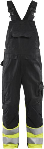 Blåkläder High-Vis bretelbroek 26621800 | Zwart/High-Vis Geel | Maat 50 - 7330509718711