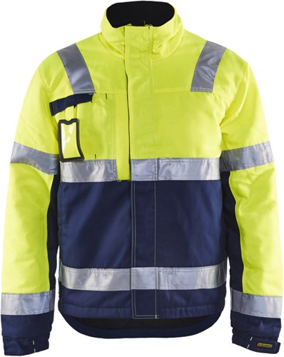 Blåkläder Winterjas High-Vis 48621811 | High Vis Geel/Marineblauw | Maat 4XL - 7330509370766