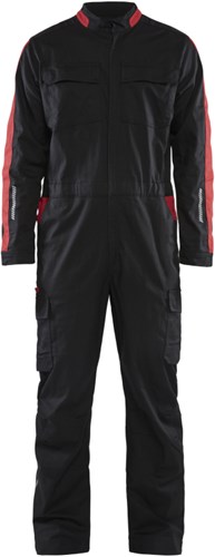 Blåkläder Industrie overall stretch 61441832 | Zwart/Rood | Maat 44 - 7330509762769