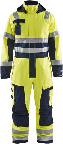 Blåkläder Multinorm Winteroverall 63681530 | High-Vis Geel/Marineblauw | Maat 60 - 7330509390894