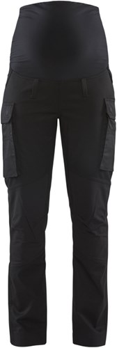 Blåkläder Service zwangerschapsbroek met stretch 71011830 | Zwart | Maat XL - 7330509717165