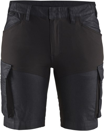 Blåkläder Dames service short stretch 71371147 | Marineblauw/Zwart | Maat 32 - 7330509721469
