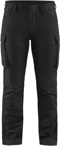 Blåkläder Dames service werkbroek stretch 71471830 | Zwart | Maat 32 - 7330509729137