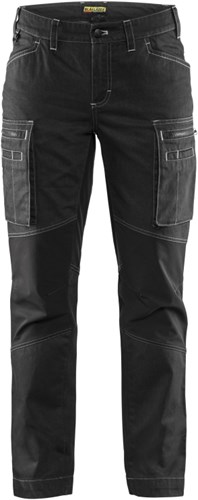 Blåkläder Dames Service werkbroek stretch 71591142 | Zwart | Maat 48 - 7330509485835