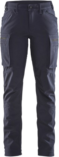 Blåkläder Dames softshell service winterwerkbroek 71772513 | Donker marineblauw | Maat 44 - 7330509808405