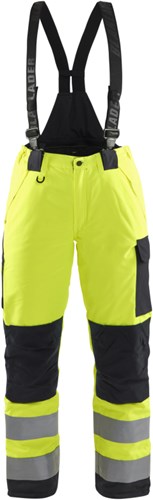 Blåkläder Dames Winterwerkbroek High-Vis 78851977 | High-Vis Geel/Zwart | Maat 36 - 7330509551158