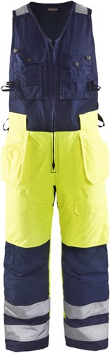 Blåkläder Amerikaanse overall High-Vis 85041977 | High-Vis Geel/Marineblauw | Maat 50 - 7330509283325