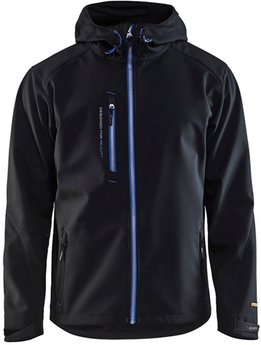 Blåkläder Softshell Jack 4949 | Zwart/Rood | Maat 3XL - 7330509471166