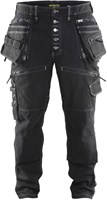 Blåkläder Baggy Denim Stretch X1900 19991141 | Zwart | Maat D88 - 7330509514092-3