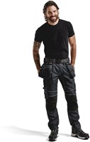 Blåkläder Werkbroek Denim Stretch X1900 19901141 | Marineblauw/Zwart | Maat C156 - 7330509531822-2
