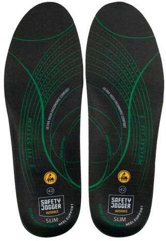 Safety Jogger SJ3FITS Inlegzool | Zwart/Groen | Maat 40 - 5400950011197