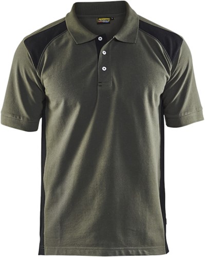 Blåkläder Poloshirt Pique 33241050 | Zwart/Korenblauw | Maat 3XL - 7330509447116-2