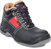 Cerva Jena SC-03-012 S3 Mid Werkschoen gevoerd | Kleur Zwart/Rood | Maat 42 - 8591806234895