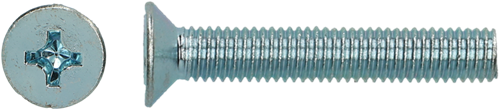pgb-Europe PGB-FASTENERS | Metaalschroef VK DIN 965H M 6x12 Zn | 200 st 965001006000123