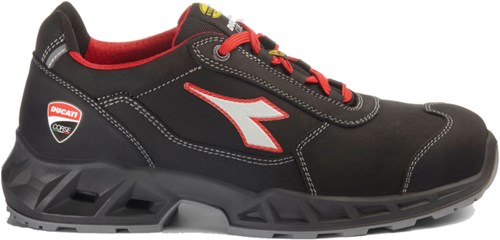 Diadora Werkschoen Shark Engine Low 181226 S3S | Zwart/Rood | Maat 40 - 8053607618446