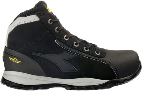 Diadora Werkschoen Glove Net Mid Pro 181123 / 173527 S3L Zwart | Zwart | Maat 45 - 8053607614967