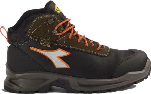 Diadora Werkschoen Sport Diatex 181120 Mid S3 (Zwart/Groen) | Zwart/Groen | Maat 43 - 8053607615940
