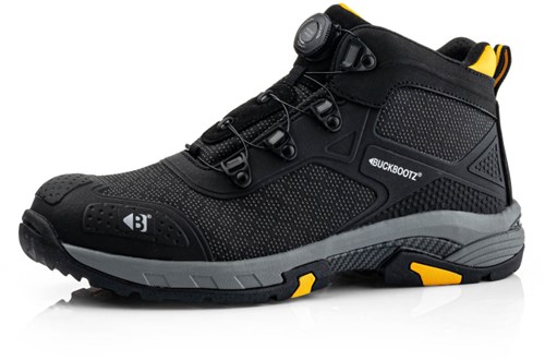 BuckBootz Werkschoen Tradez Wheelz Mid S1PS BOA | Zwart | Maat 47 - 5055138026939-2