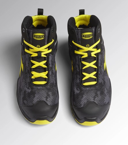 Diadora Werkschoen Shark Stable Imp Mid S3S 181157 | Zwart/Geel | Maat 42 - 8053607617913-2