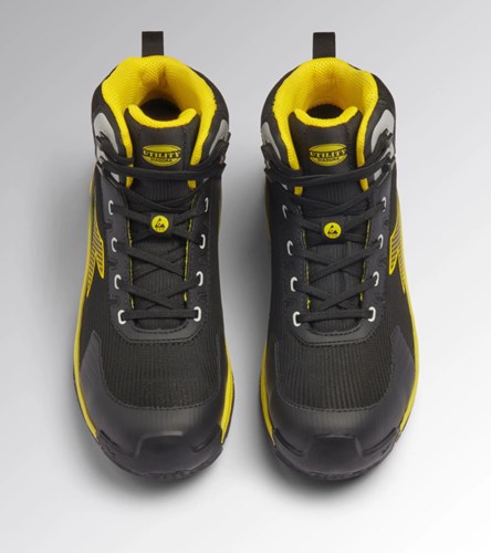 Diadora Werkschoen VORTEX DA2 MID S3S 182041 | Zwart/Yellow Croms | Maat 36 - 8054795150640-3