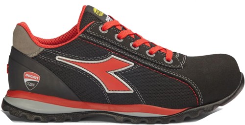 Diadora Werkschoen Glove MONSTER LOW S1PS 182049 | Zwart/Rood | Maat 45 - 8054795151388