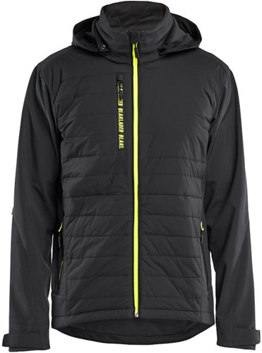 Blåkläder Hybride Jack 47432513 | Donker marineblauw/High vis geel | Maat 4XL - 7330509941805-3