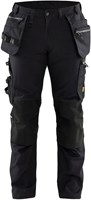 Blåkläder Werkbroek met stretch 17901370 | Zwart/Zwart | Maat C48 - 7330509868515-3