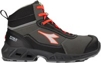 Diadora Werkschoen Shark Sta Imp Leat Mid 181160 S3S C4115 | Black Red Fluo C4115 | Maat 48 - 8053607616619