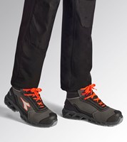 Diadora Werkschoen Shark Sta Imp Leat Mid 181160 S3S C4115 | Black Red Fluo C4115 | Maat 36 - 8053607616558-2