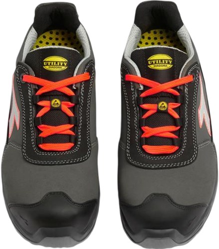 Diadora Werkschoen Shark Sta Imp Leat Low 181161 S3S C4115 | Black Red Fluo C4115 | Maat 37 - 8053607617265-3