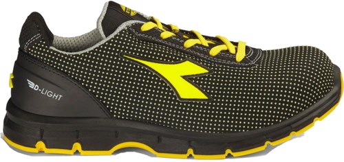 Diadora Werkschoen Run Atom Low 181153 S3S C0401 | Black Yellow Croms C0401 | Maat 48 - 8053607623754