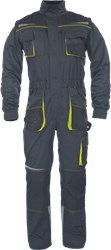 Cerva Emerton Stretch Overall 03560023 Zwart/Geel | Kleur Zwart/Geel | Maat 44 - 8591806313576