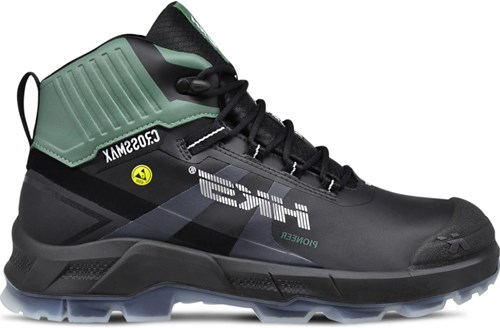 HKS Werkschoen Pioneer S3S Hoog + KN | Zwart/Groen | Maat 42 - 4040005163429