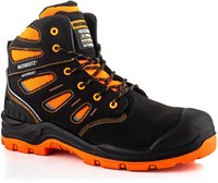 BuckBootz Werkschoen BVIZ2 Hoog S3 + KN Zwart/Oranje | Zwart/Oranje | Maat 44 - 5055138022368-2