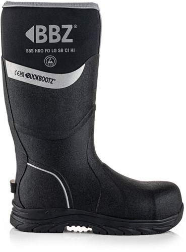 Buckbootz Neopreen Werklaars BBZ6000 S5S Zwart | Zwart | Maat 42 - 5055138027233-2