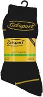 Grisport Werksokken Gerecycled 2-pack | Zwart/Geel | Maat 43 - 8715344007241