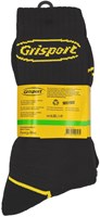 Grisport Werksokken Gerecycled 2-pack | Zwart/Geel | Maat 43 - 8715344007241-2