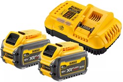 DeWalt DCB118T2-QW | XR FLEXVOLT Starterset 54V/18V (2x 6.0Ah accu DCB546 + DCB118 snellader) - DCB118T2-QW